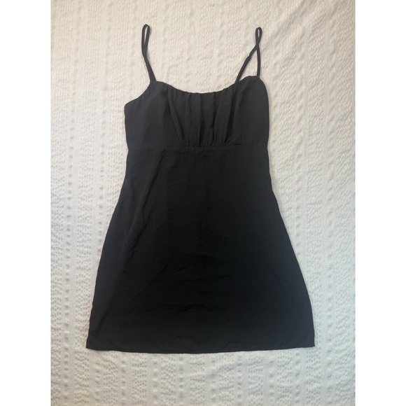 Abercrombie & Fitch Tops - Abercrombie Black Babydoll Tank Top Size M Smocked Back Flowy